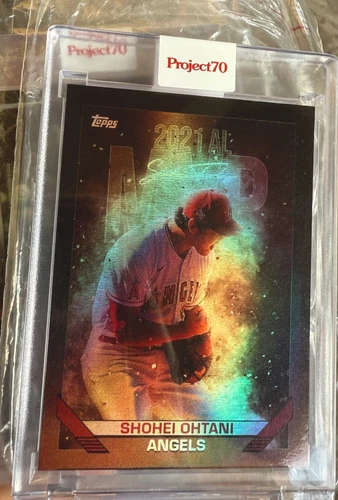Shohei Ohtani Topps Project70 Card Rainbow Foil /70 Card  Dodgers MVP Solefly