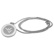 Flying WV Logo Necklace - Silver