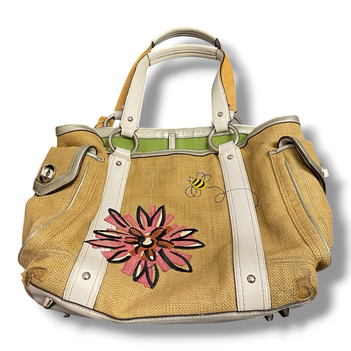 Coach Floral Bags & for Straw Exterior Women for sale | eBay