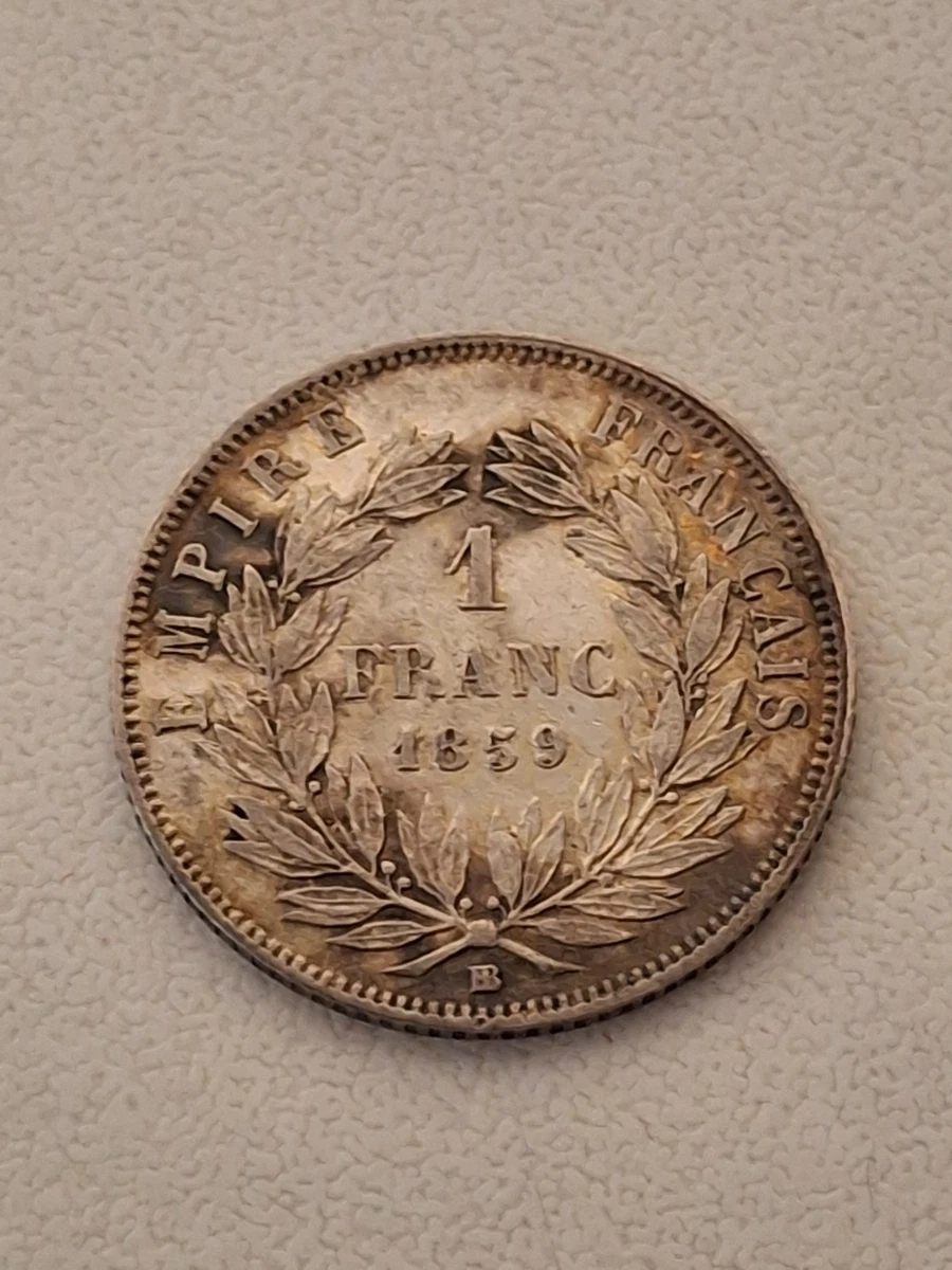 Pièce 1 Franc 1859 A SUPERBE - Napoléon III, Qualité Collector - Réf. DVGM-1129