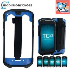 Blue Protect Cover Rugged Boot Handstrap For Zebra TC51 TC510K TC52 TC56 TC57