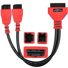 Autel Original OBD2 12 8 Adapter for Chrysler, OBD II Bypass Cable Gateway