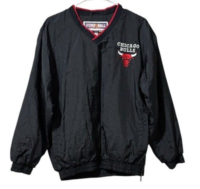 Chicago Bull Jump Ball Club Division of Mighty Mac Sports Pullover Jacket XL VTG