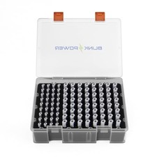 Battery Organizer Storage Case, Battery Box Oganizer Holds 64 AA, 36 Holds 105