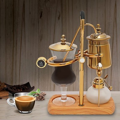 15OZ Royal Belgian Belgium Balance Syphon Coffee Maker Siphon Brewer Golden