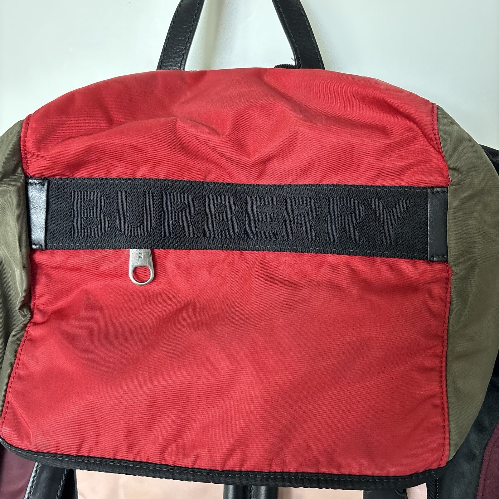 Burberry Authentic Designer Nylon Multicolor Back… - image 3