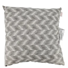 Project 62 Sunbrella Outdoor Throw Pillow 20in x 20in Kinza Stone Gray/White New