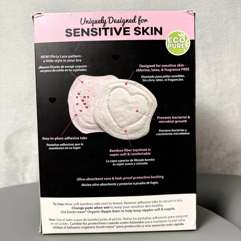 Almohadillas de lactancia desechables Bamboobies Eco Pure Sensitive Skin, 110 unidades Foto 3 de 4