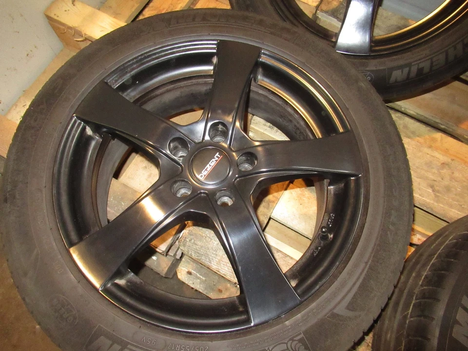 6mm Aluräder Sommerreifen Michelin Mercedes Skoda VW BMW 205/55 R17 7Jx17 5x112 - Bild 2 von 4