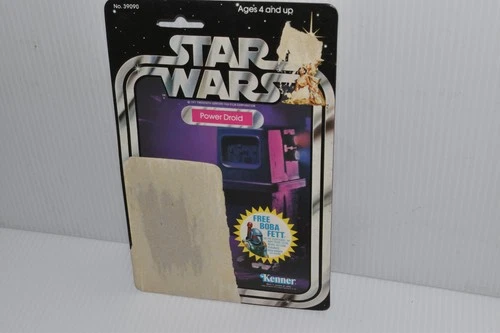 POWER DROID  20 BACK KENNER  VINTAGE Star Wars BOBA FETT CARDBACK 1978 (SWC12)