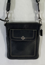 Coach Black Leather Crossbody - Free Shipping