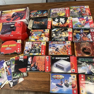 Lot of Nintendo 64 Authentic Empty Boxes And Manuels Etc..
