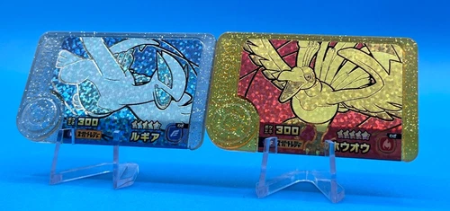 Lot 2 Ho-Oh  Lugia ( GOLD Silver HOLO COIN ) Pokemon Friends Japan