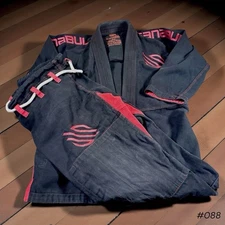 Sanabul Kids BJJ Gi A0 Black Red Marcelo Mafra Patch Brazilian Jiu Jitsu Uniform
