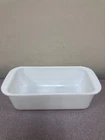 Vintage White Pyrex Loaf Pan Milk Glass #213 Bread/Baking, Casserole Dish