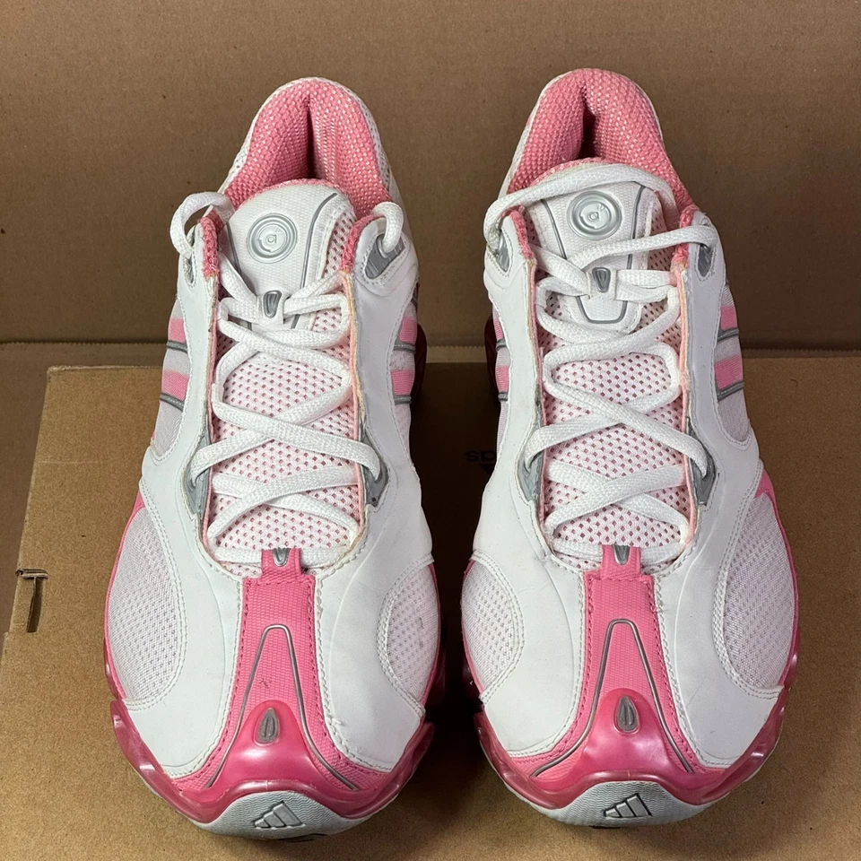 Adidas Women’s Size 9.5 White Pink ClimaCool Running Shoes Sneaker Sport - Image 4 of 4