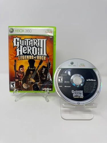 Guitar Hero III Legends of Rock Xbox 360 Video Game Multiplayer Music Rhythm
