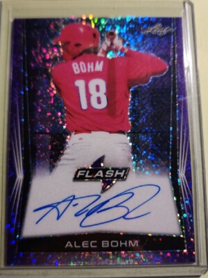 2018 Bowman Alec Bohm RC Auto Purple
