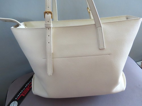 Oroton Margot Rare egg shell Large tote bag shopper ex cond genuine leather bag - Picture 5 of 23