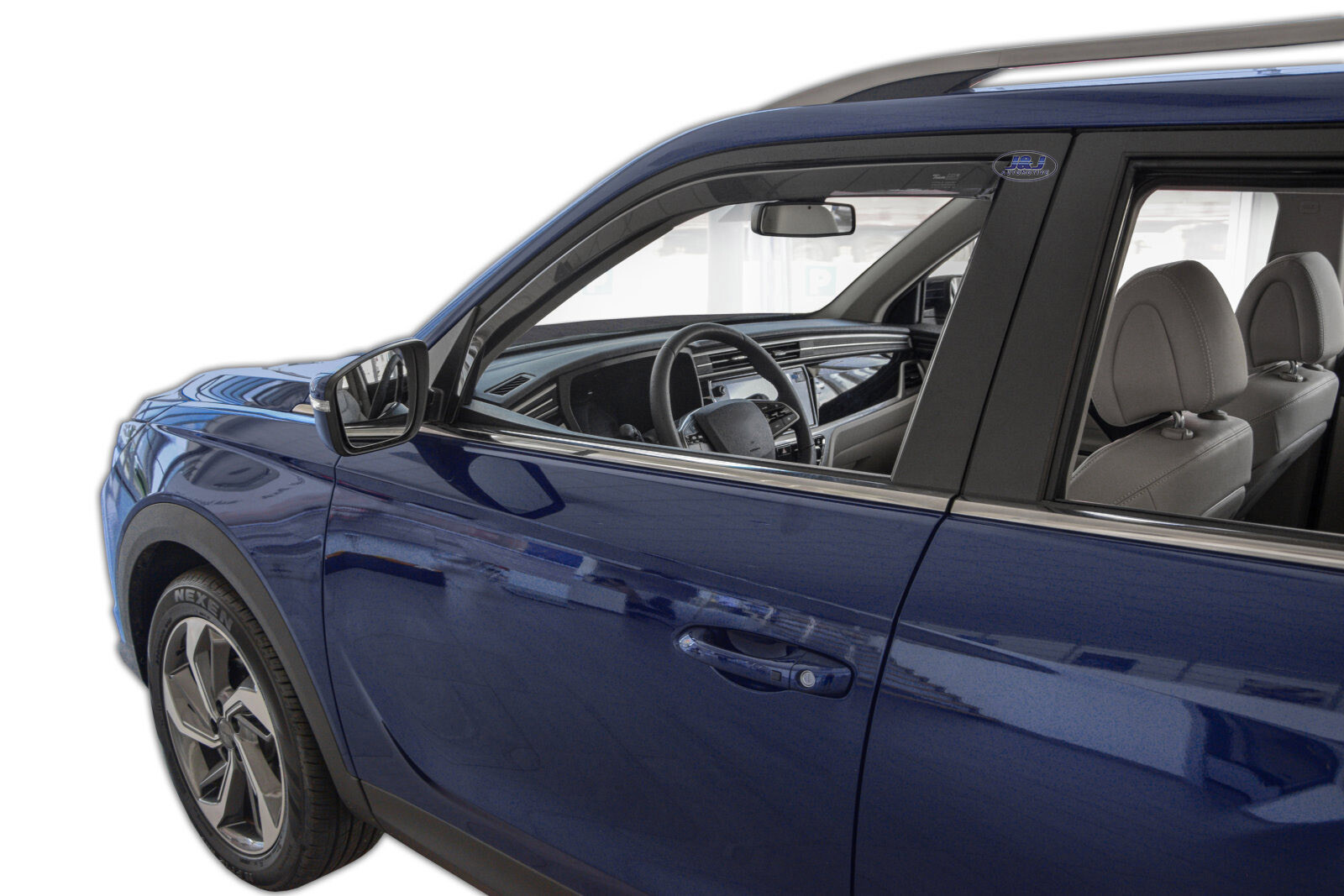 Déflecteurs de vent Korando depuis 2019 HEKO en plexiglas anti-remous aérodynamique