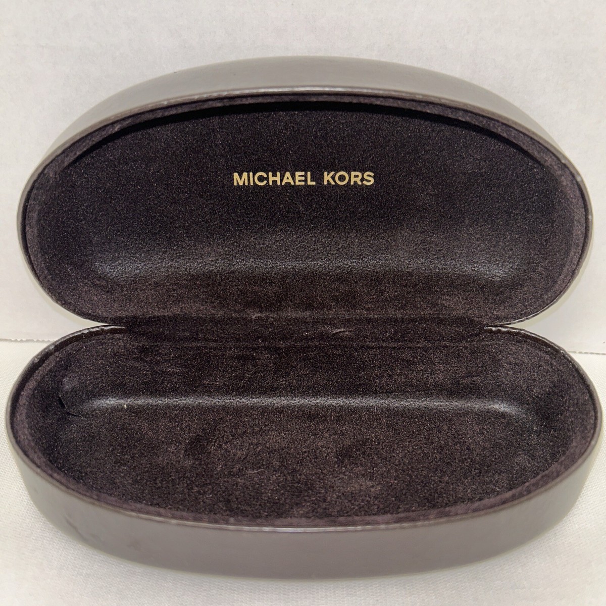 EUC Michael Kors Sunglasses w/ Case Michael Kors Brown Hard Clamshell Case Sunglass Case EUC | eBay main image 3