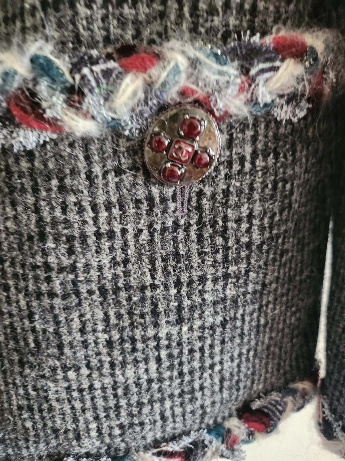 Giacca blazer CHANEL CC pre autunno 2013 P46302W05332 tweed lana passerella taglia 46