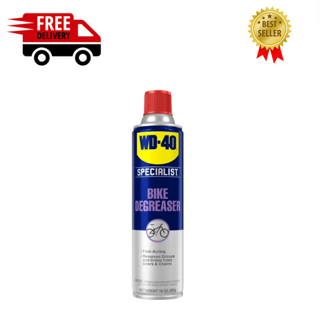 WD-40 Bike Degreaser Specialist Bike Chain Gear Cleaner Fast Acting Spray 10oz