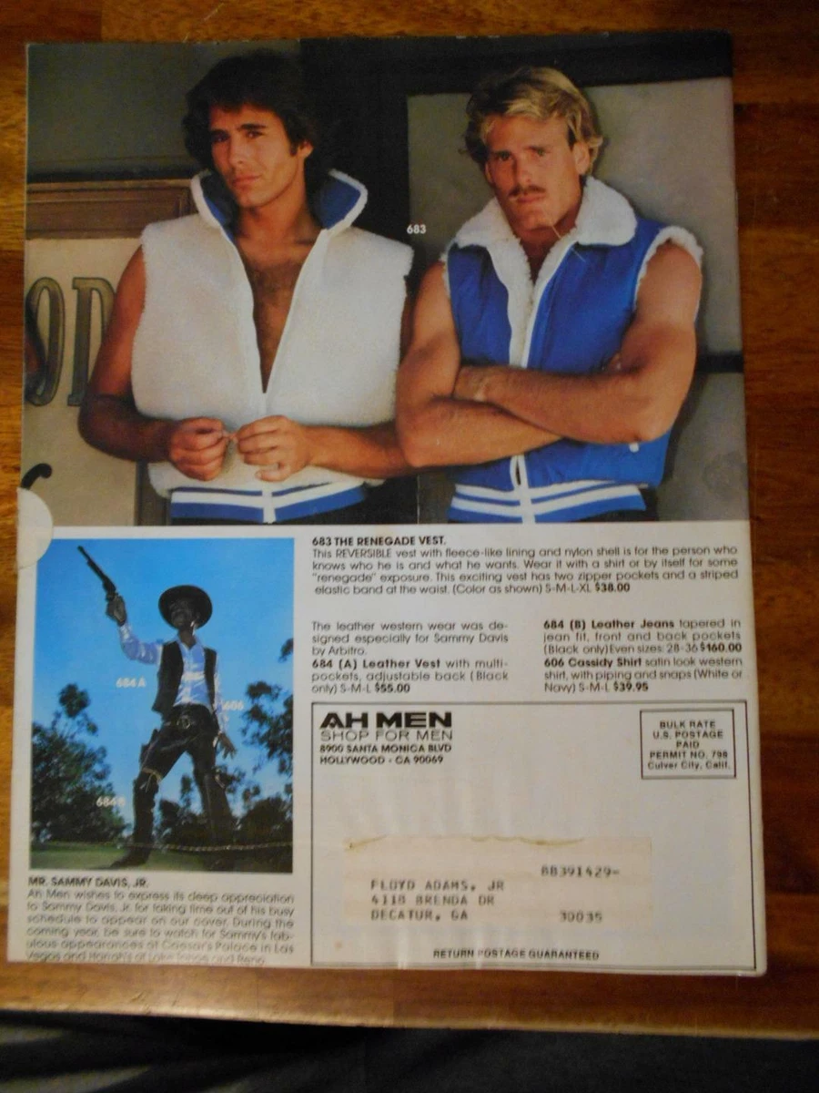 AH MEN Go West gay interest clothes brochure booklet catalog SAMMY