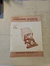 Vintage Yard Man Operating Manual & Parts List.  8210-0 Vac Sweep