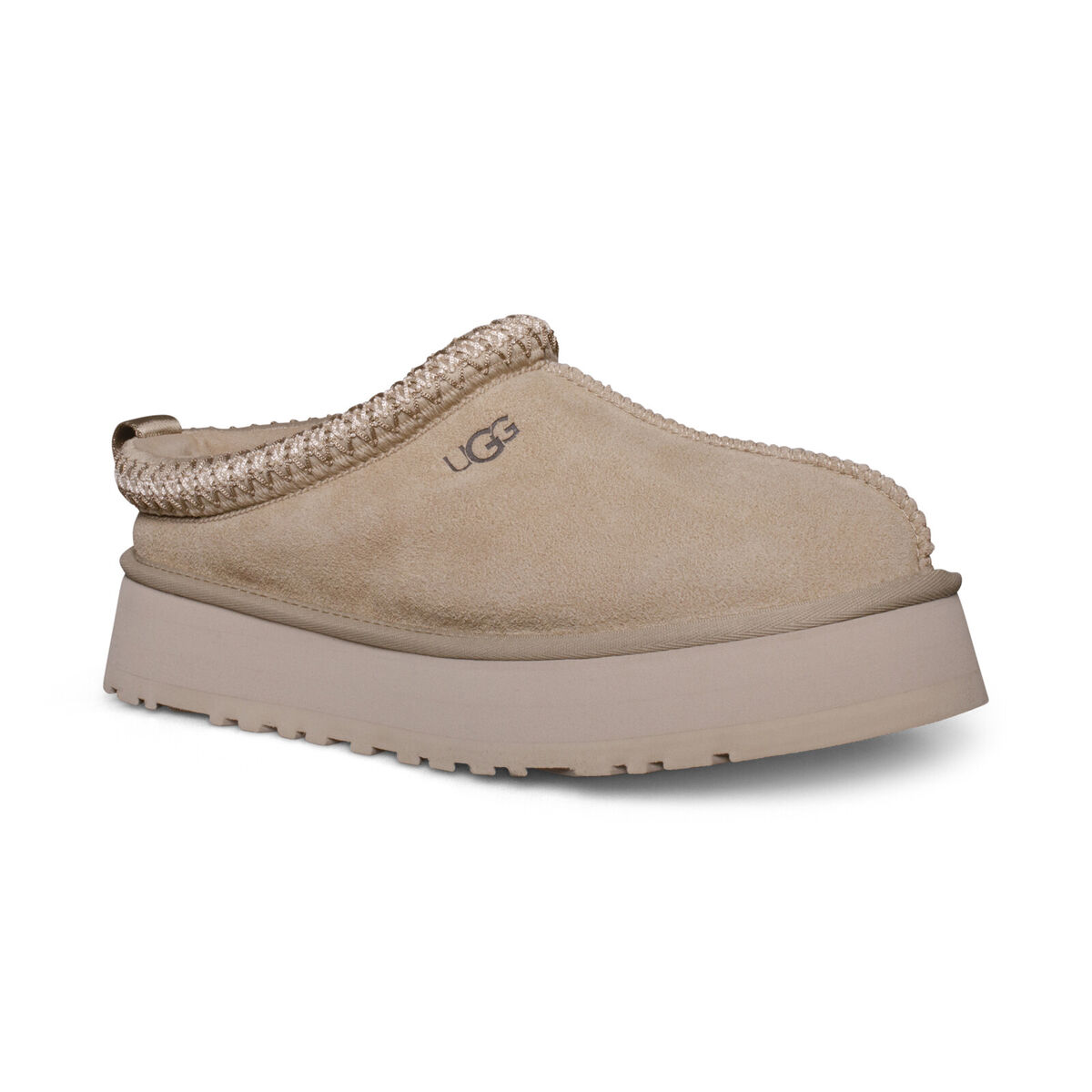 UGG TAZZ MUSTARD SEED SUEDE MULE PLATFORM SHOES WOMEN'S UGG TAZZ MUSTARD SEED SUEDE MULE PLATFORM SHOES WOMEN'S