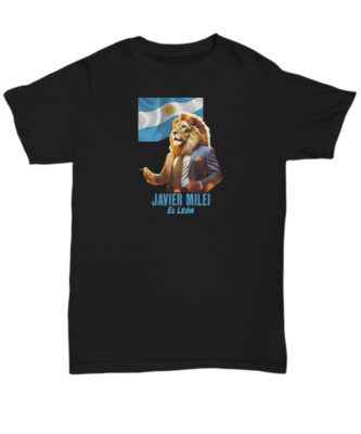Javier Milei The Lion Argentine President T-shirt- El Presidente de la Nación