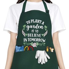 Funny Garden Aprons for Women Cute Gardening Gifts for Gardeners Waterproof K...