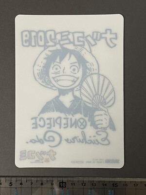 ONE PIECE Monkey D Luffy Plastic Card Autographed By Eiichiro Oda