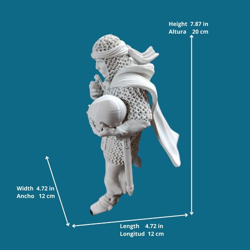 Knight 2 Templar Praying 1:9 scale DIY model kits - 第 2/13 張圖片