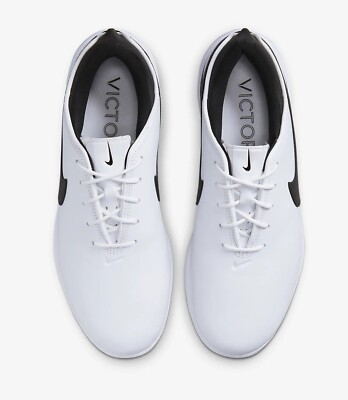 New Men's Nike Air Zoom Victory Tour 2 Golf Leather Shoes White
