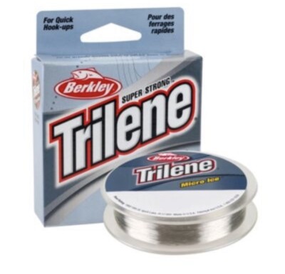 Berkley Trilene Micro Ice Ice Fishing Line LB Clear Steel 110YD