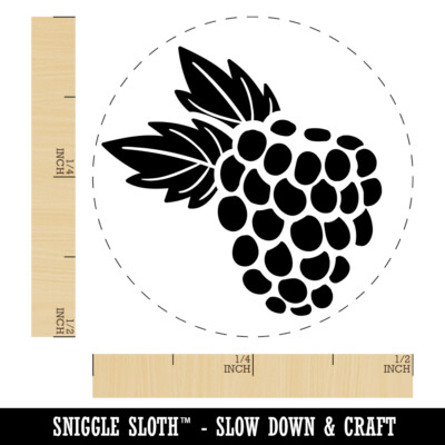 Raspberry Blackberry Fruit Self-Inking Rubber Stamp Ink Stamper