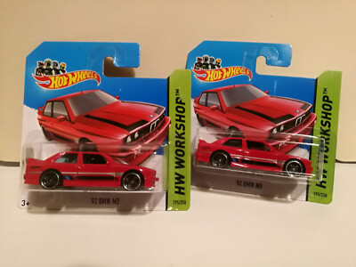 Hot Wheels 1/64 - Rarität: BMW M3 (E30), rot, ''HW Workshop'' (2014 / OVP)