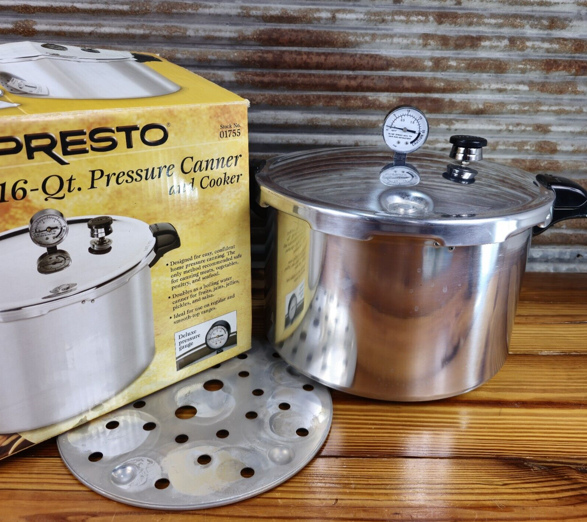26 Quart Pressure Cooker Pressure Canner BreeRainz Clamp On