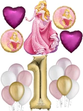Disney Princess Aurora 1st Birthday Party Balloons Decorations Sleeping Beauty