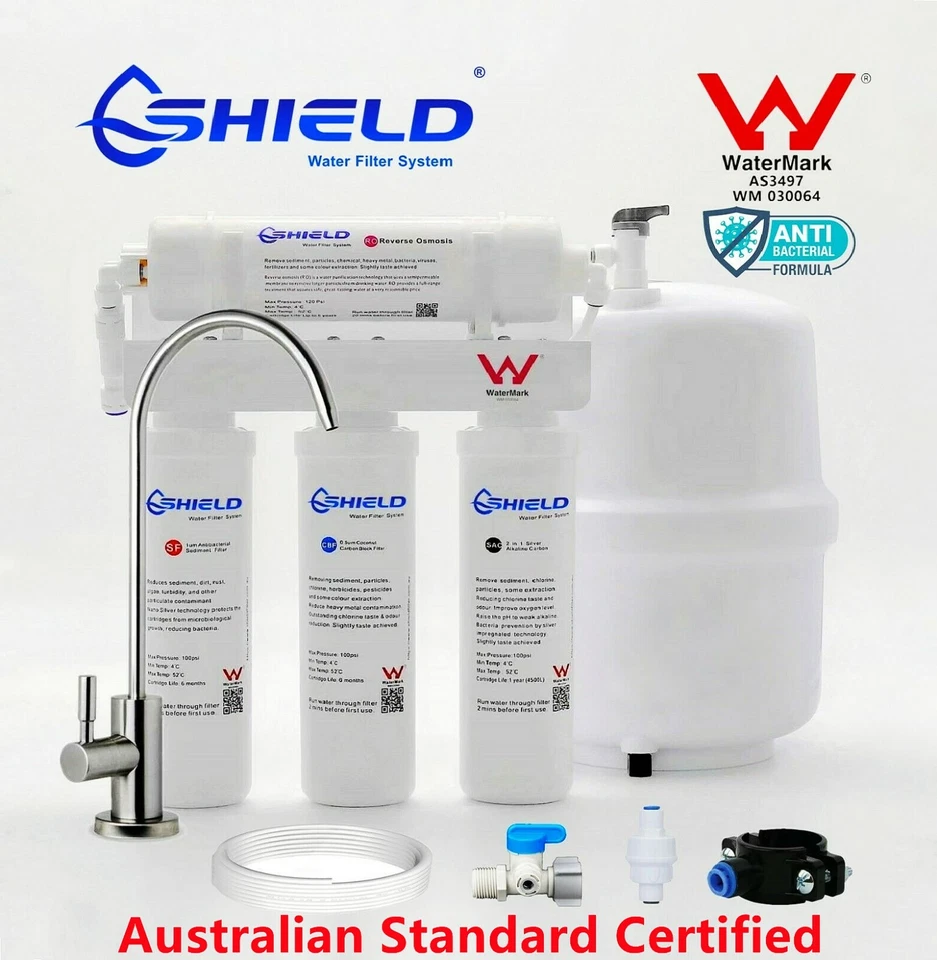 Undersink Alkaline Reverse Osmosis RO Water Filter System WaterMark Certified - image 2 of 4