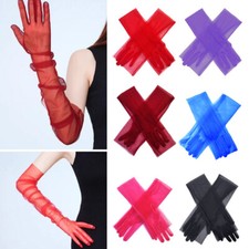 Sheer Tulle 70cm Long Gloves Mesh Elasticit Sunscreen Gloves Party Dance Gloves
