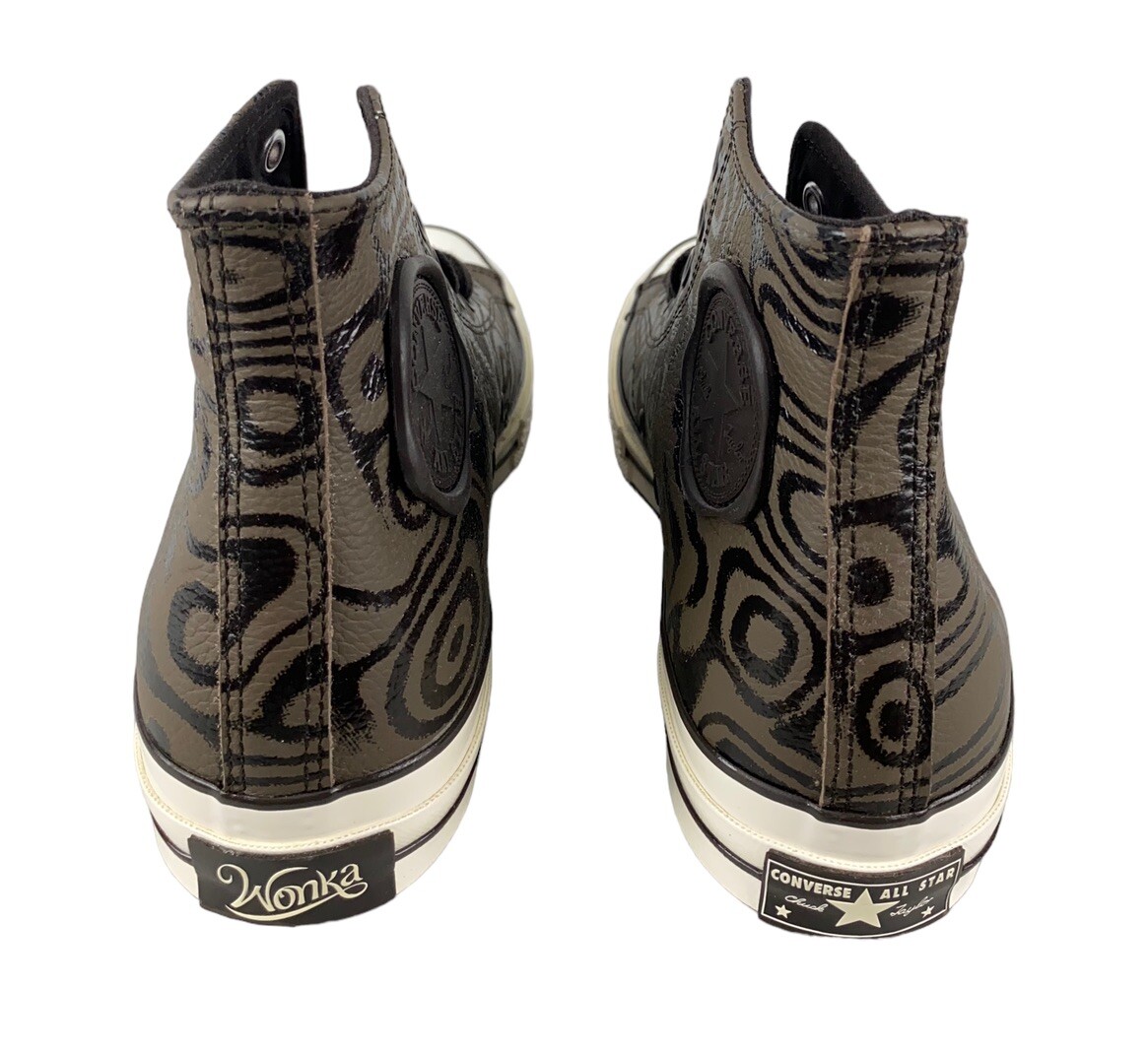 NEW Converse x Willy Wonka Chuck 70 HI Chocolate Swirl Shoes