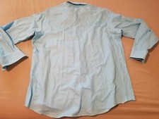 Mens Michael Kors Dress Shirt 16 1/2 34 35 Blue Button Cotton 16.5