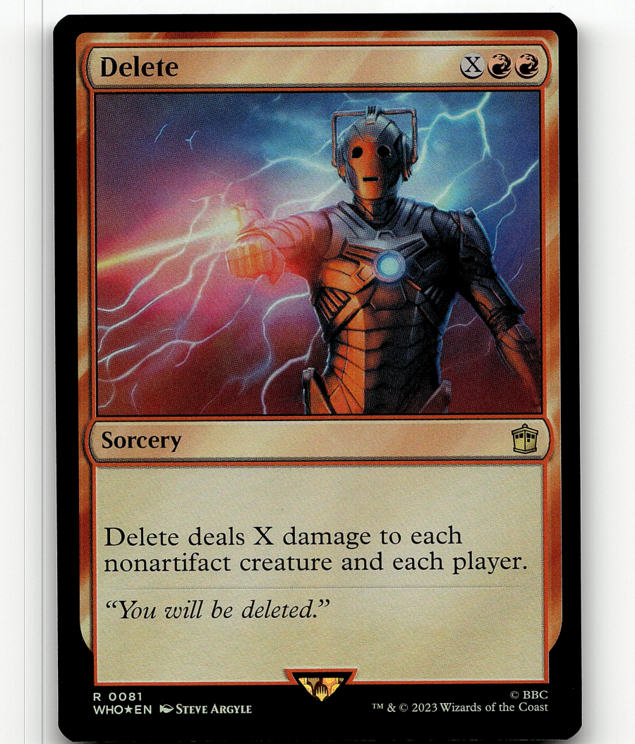 FOIL - MTG Delete 81 - Universes Beyond: Doctor Who | eBay