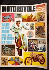 Vintage MOTORCYCLE SPORT BOOK 3rd Annual Edition 1968 Retro Loaded Stories VG