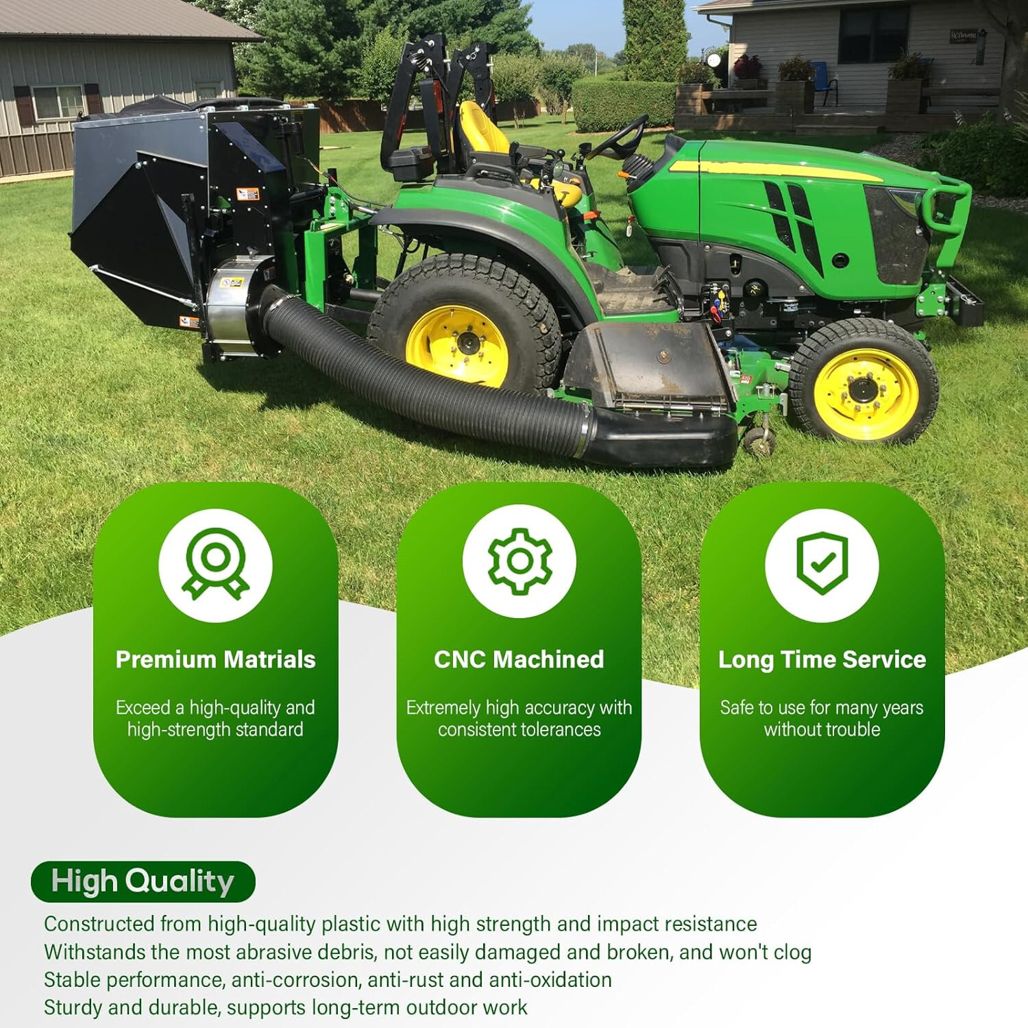 62468 Lawn Vacuum Deck Adapter Kit for AgriFab MowNVac Leaf Vacuum