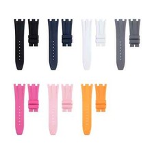 For Audemars Piguet Royal Oak Offshore AP 37mm FKM Rubber Watch Band Strap