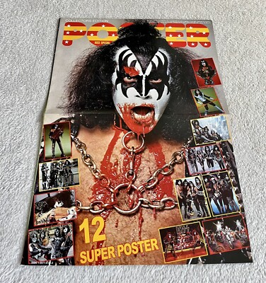 KISS COVER POSTER 1977 GENE SIMMONS - SWEDISH TRIBUTE POSTER MUSIC