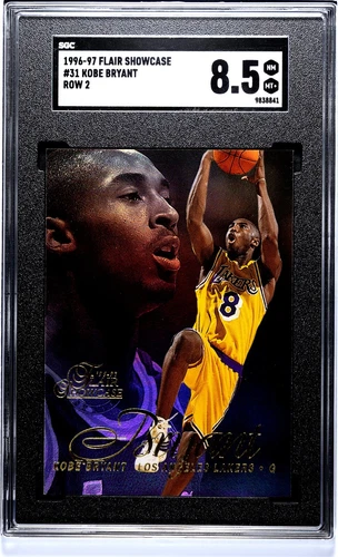 1996-97 Flair Showcase Kobe Bryant #31 Row 2 RC SGC 8.5